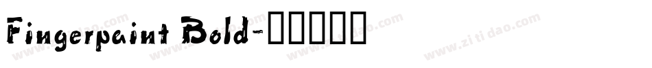 Fingerpaint Bold字体转换